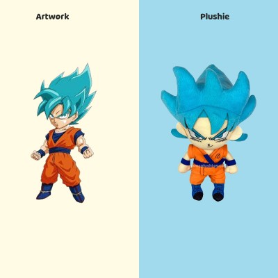 build your own dragon ball plush goku plush doll