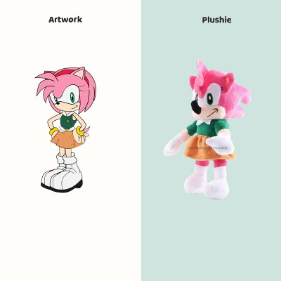 how to design amy rose plush for anime fans