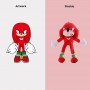 how to design knuckles sonic plush for anime fans