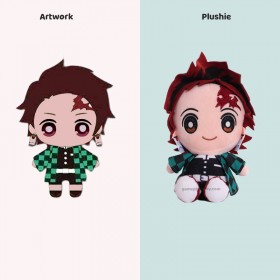 how to design your own plush doll tanjiro kamado plush