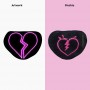 custom heart shape plush toy for lovers holiday gifts