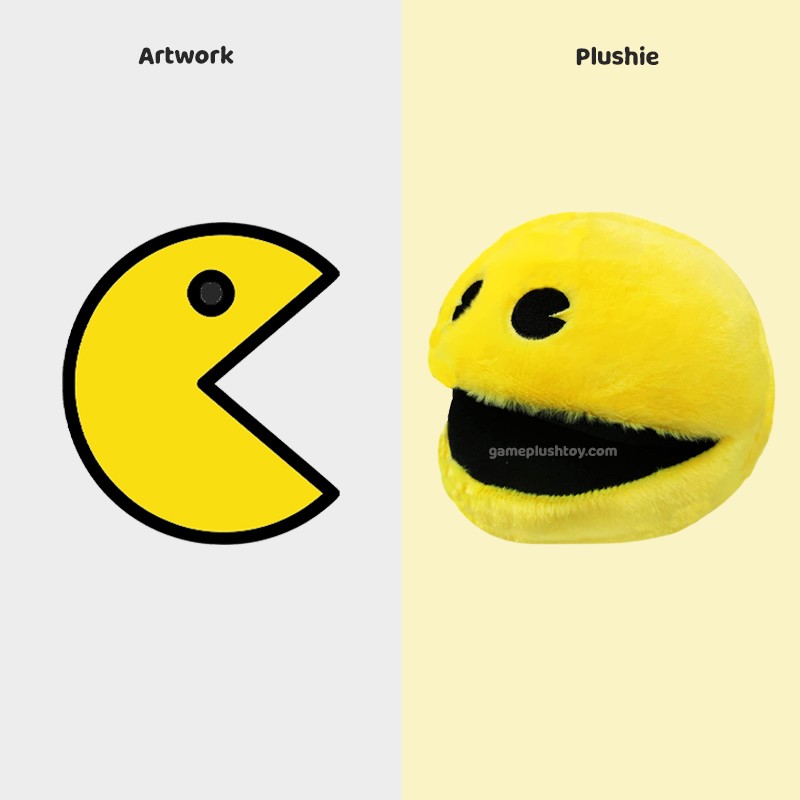 build your own stuffed toy pac man plush gift for kids