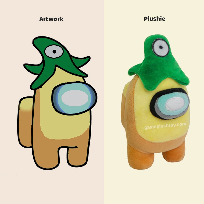 Custom Among us Plush with Hat Crewmate Among Us Game Fans