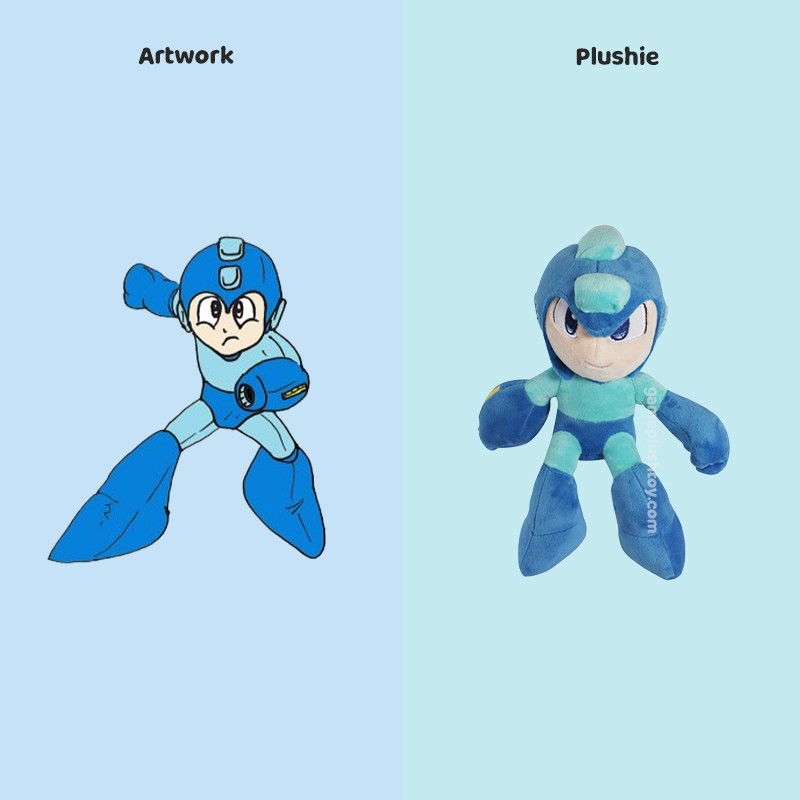 How to Custom Megaman Game Rockman Blue Color Plush Stuffed Toys