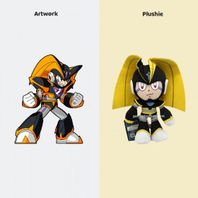 Hot Sale schattige Japanse pluche schattige bas Mega Man pluche beste cadeau voor Megaman X duikfans how to design BASS Mega Man Plush stuffed toys