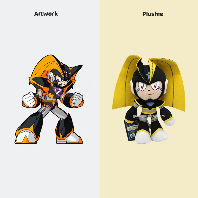 how to design BASS Mega Man Plush stuffed toys