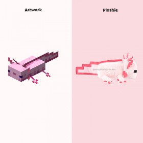 build your own stuffed toy minecraft axolotl plush