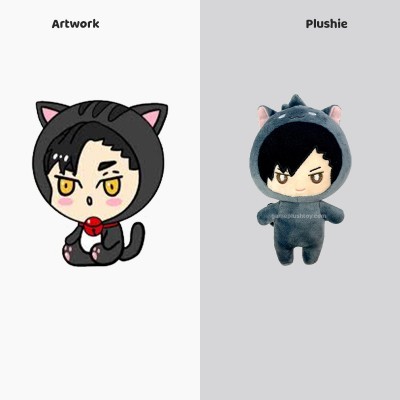 customized Haikyu Kuroo Cat Plush toy gift for fans