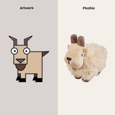 cute custom plush doll minecraft goat plush vendor