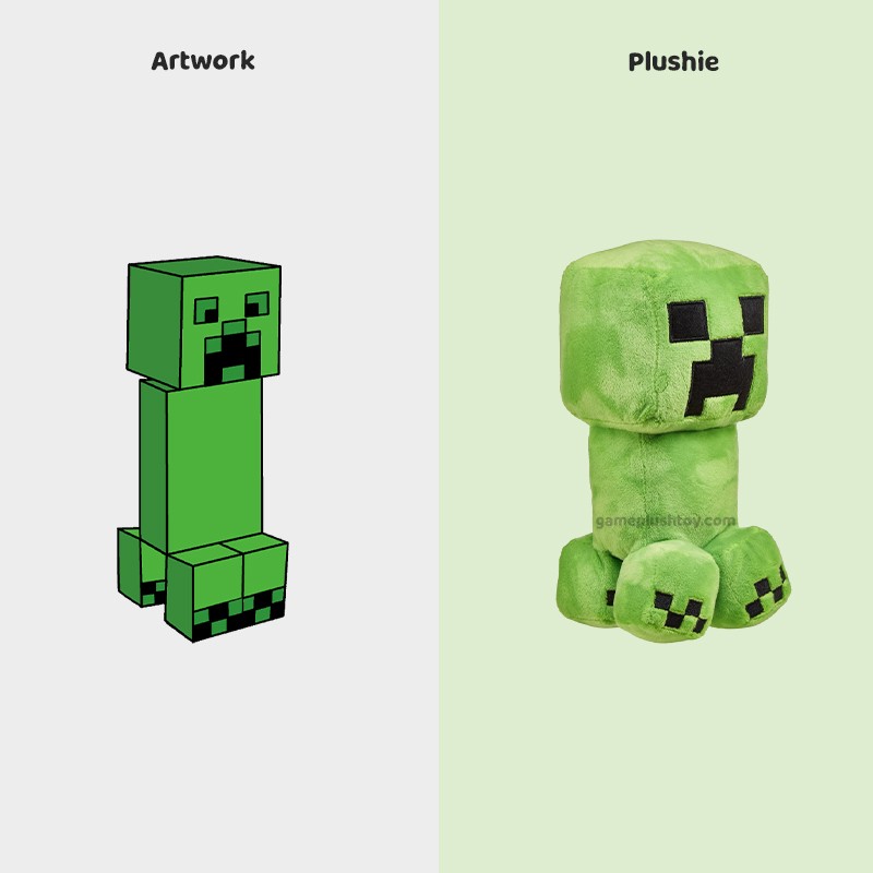 build your own stuffed toy minecraft creeper plush