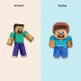 build your own stuffed toy minecraft plush steve