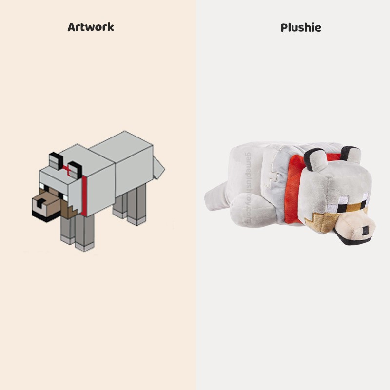 build your own stuffed toy minecraft fox plush