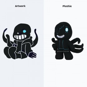 build your own stuffed toy black octopus plush gift for fans