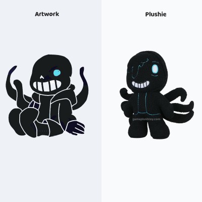 build your own stuffed toy black octopus plush gift for fans