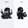 build your own stuffed toy black octopus plush gift for fans