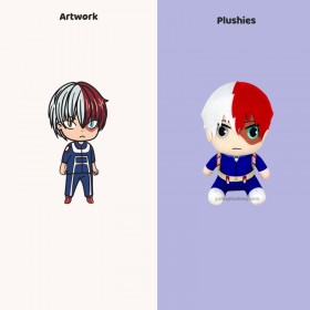 Peluche Anime Personnalisée Magique : Créez votre Lixinya Todoroki de rêve