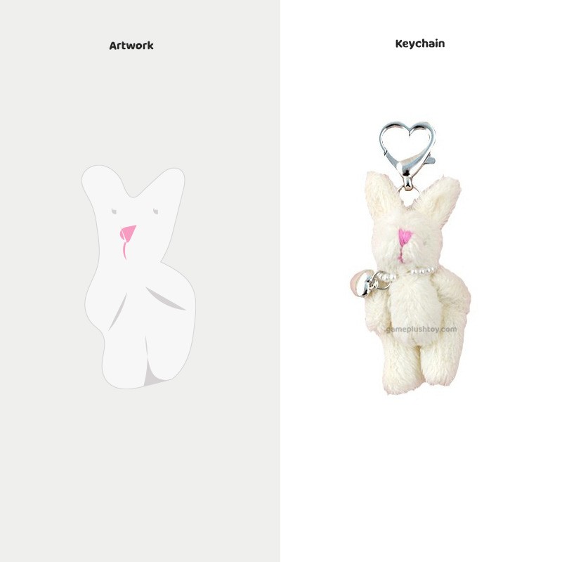 Porte-clés personnalisés pas chers, porte-clés lapin en peluche, porte-clés lapin en peluche