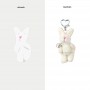 Llaveros personalizados baratos, llavero de peluche de conejo, llavero de peluche de conejito