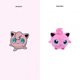Porte-clés personnalisé : Porte-clés peluche Pokémon et porte-clés peluche Pokémon