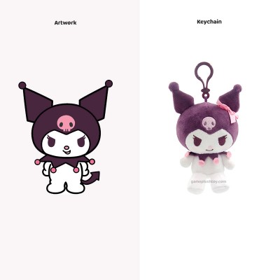 Kuromi Plush Keychain & Sanrio Kuromi Plush - Personalized