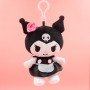 Porte-clés en peluche Kuromi et peluche Kuromi Sanrio - Personnalisés