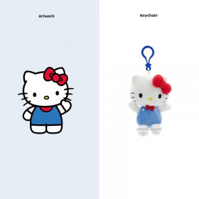 Personalisierte Schlüsselanhänger-Kollektion: Hello Kitty Plüsch-Schlüsselanhänger & Schlüsselanhänger-Set