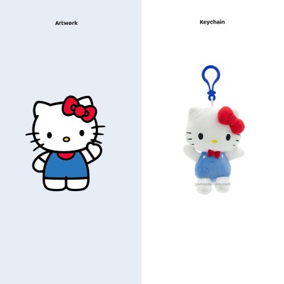 how to custom the brand on hello kitty plush keyring