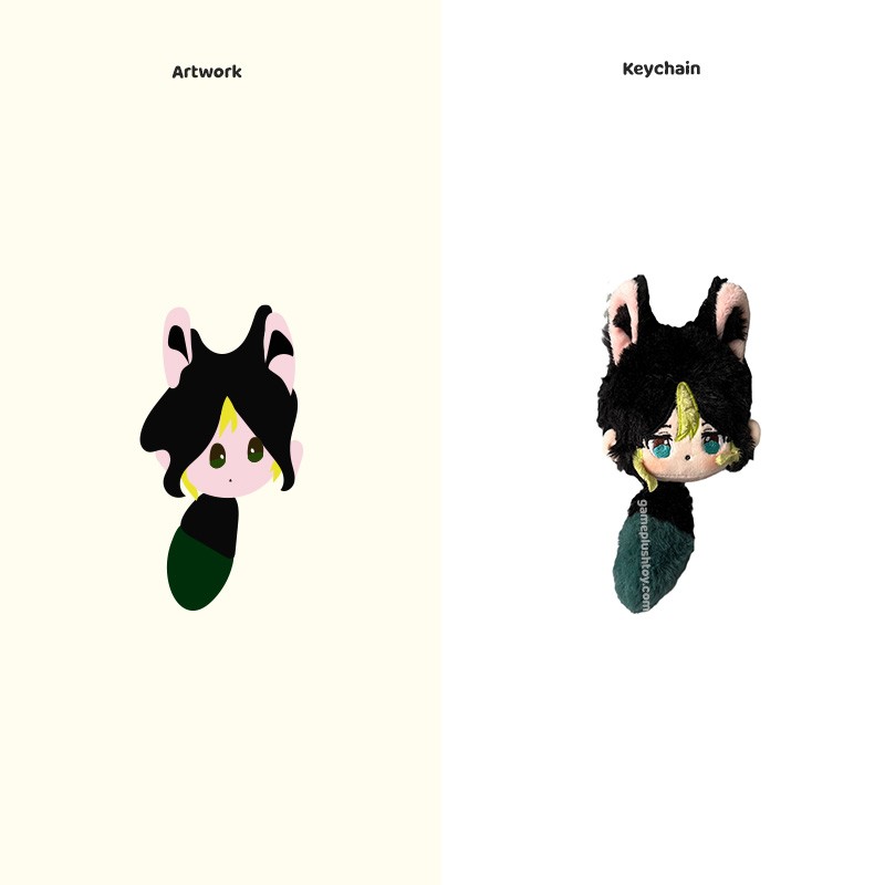 Llaveros personalizados al por mayor con peluches y diseños adorables de Genshin Impact.