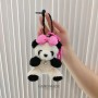 where to buy fluffy panda keyrings china supplier