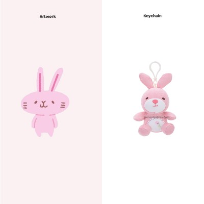 Plüsch-Schlüsselanhänger mit Hasenmotiv: Einzigartige Plüsch-Schlüsselanhänger mit Hasenmotiv für Damen