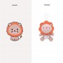 사자 인형 키체인 & 야생 동물 인형 펜던트 세트