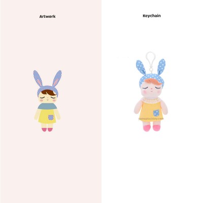 how to build your own plush doll keychain