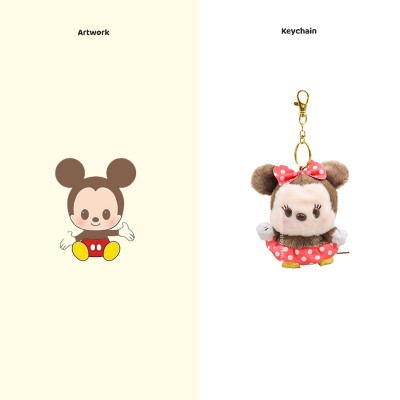 미키마우스 봉제 키체인: 나만의 커스텀 스타일 만들기