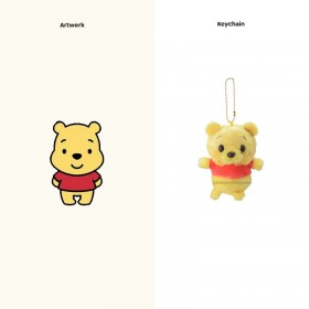 Porte-clés peluche Winnie l’Ourson et Tigrou : collection personnalisée