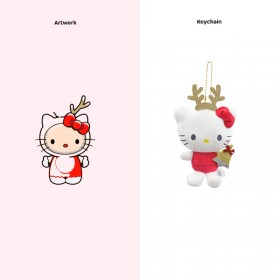 Hello Kitty Plüsch-Schlüsselanhänger: Individueller Foto-Schlüsselanhänger & Schlüsselanhänger-Geschenk