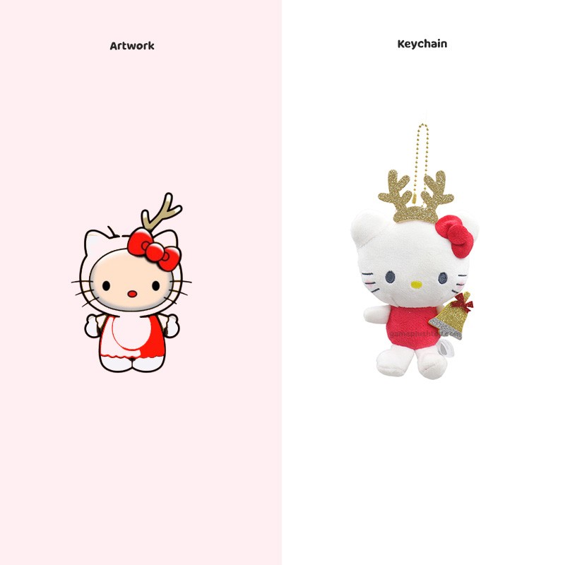 헬로키티 봉제 키링: 맞춤 사진 키체인 & 키체인 선물