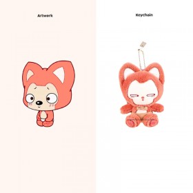 Créez votre propre ensemble : peluche renard & porte-clés en peluche