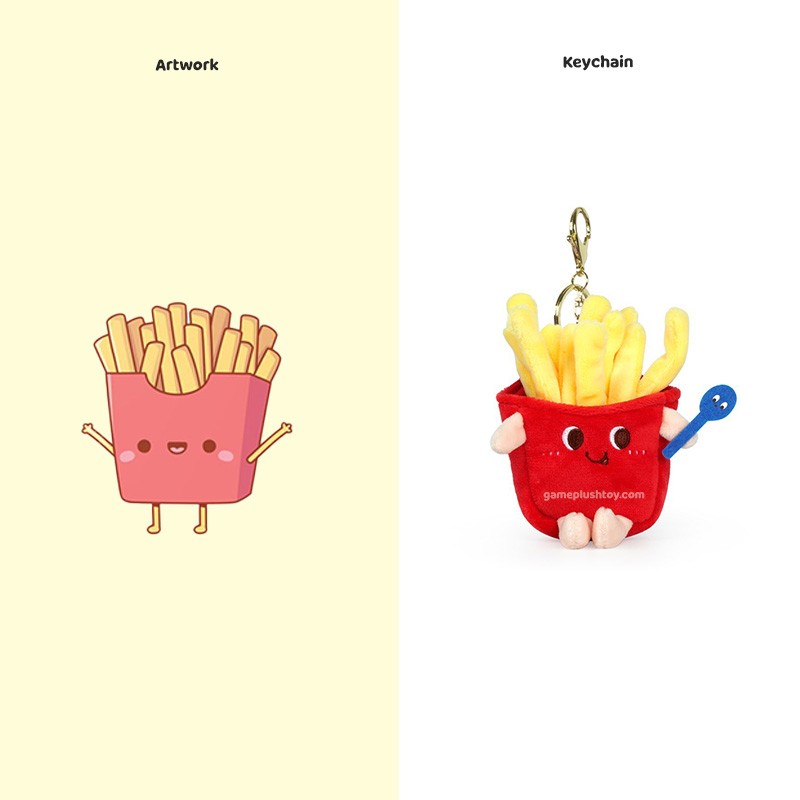 how to build your own cute food keychain