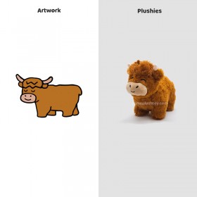 Adorable peluche personalizada de vaca Highland: El peluche perfecto para todas las edades where to get highland cow plushies