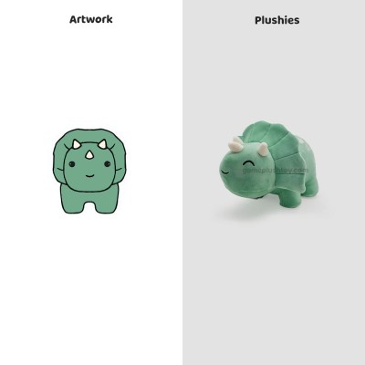 Adorable peluche de triceratops: el dinosaurio perfecto para todas las edades.