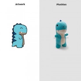 パーソナライズされたT-Rexぬいぐるみ - あらゆる年齢層に愛らしい恐竜のぬいぐるみ