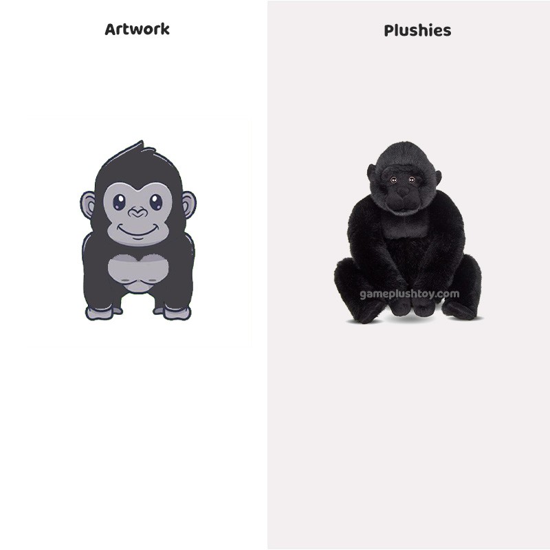 Peluche de mono gorila: tu tierno amigo mono de peluche de la jungla