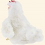 how to personalized white hen plush