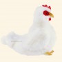 Gallina de peluche blanca Henny: tu adorable compañera
