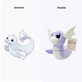 Utilisez un tissu polaire doux et câlin pour créer une peluche Dratini moelleuse et duveteuse