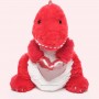 El dinosaurio del amor de peluche para San Valentín: una expresión rugiente de afecto