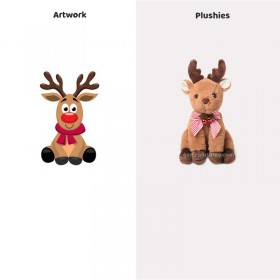 Peluche Renne - Votre compagnon des fêtes
