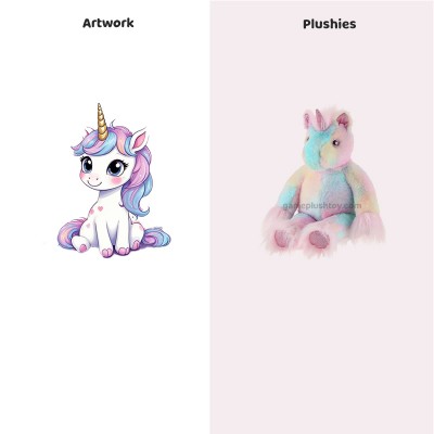 El unicornio rosa arcoíris de peluche: un compañero mágico de peluche