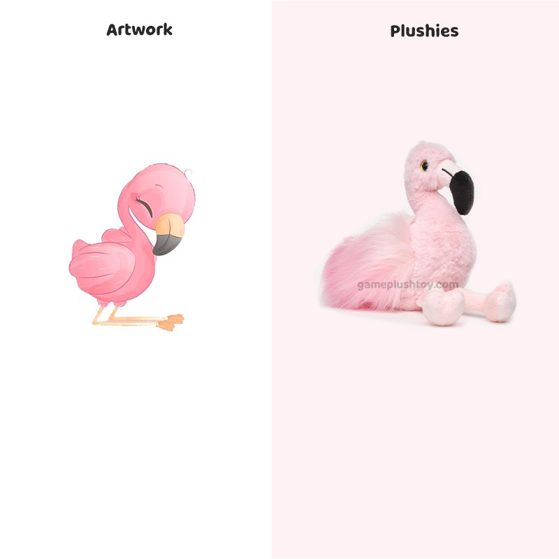 ぬいぐるみフラミンゴおもちゃ - カラフルな仲間のフラミンゴのぬいぐるみ