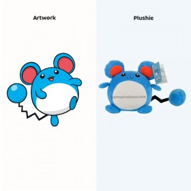 Peluche de Pokémon de tamaño natural súper lindo para tu fabricante de peluches personalizados Marill Plush